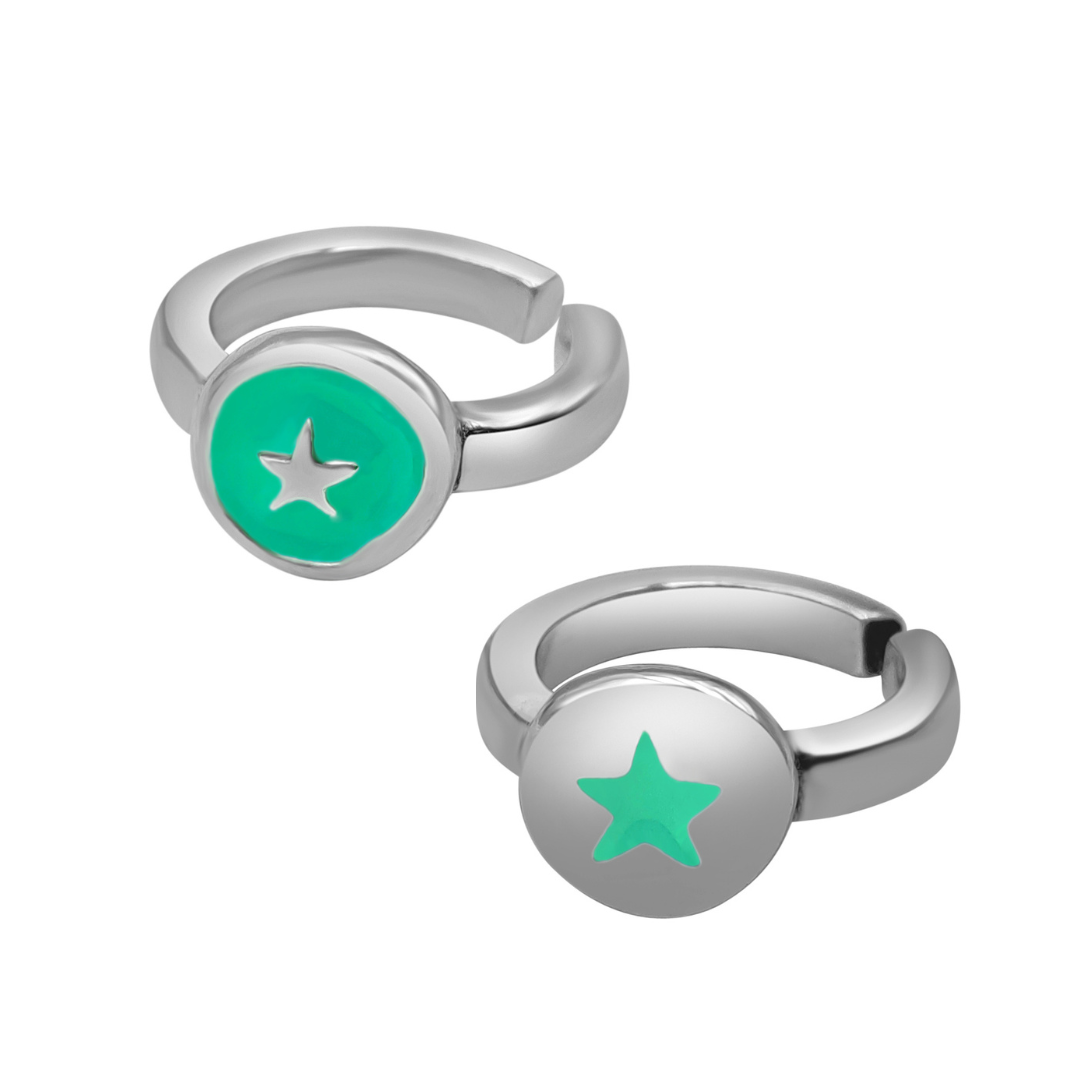 Set Sortijas “Star” Plata
