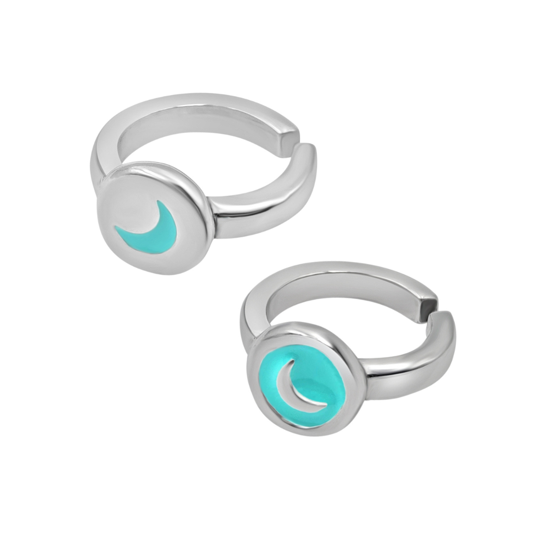 Set Sortijas “Luna” Plata