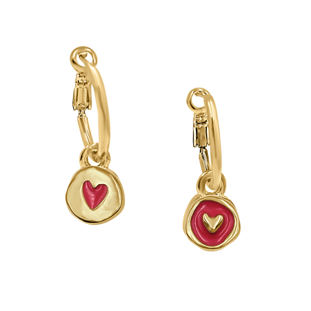 Aretes "Cuore" Oro