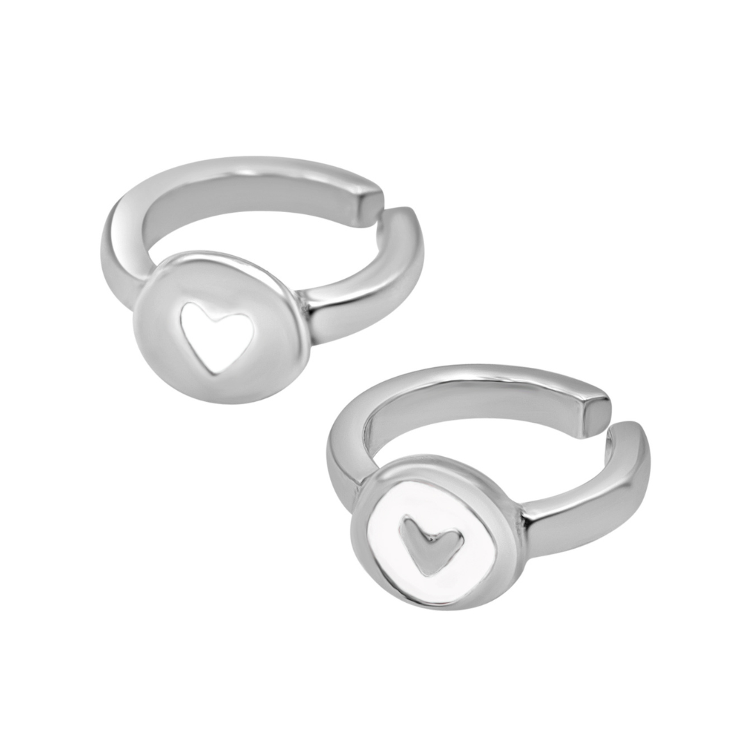 Set Sortijas “Love” Plata