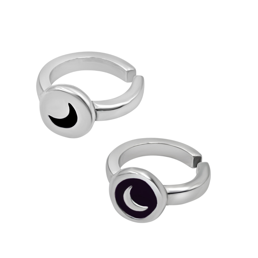 Set Sortijas “Luna” Plata