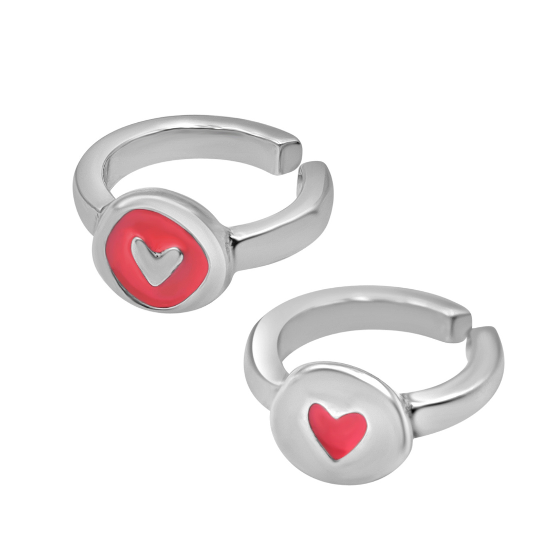 Set Sortijas “Love” Plata