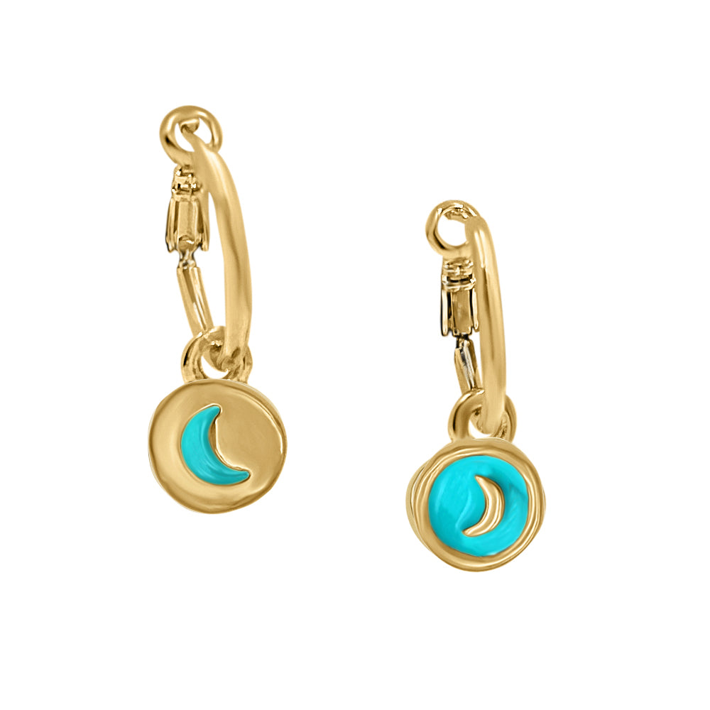 Aretes "Luna" Oro