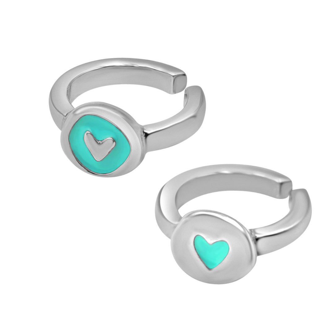 Set Sortijas “Love” Plata