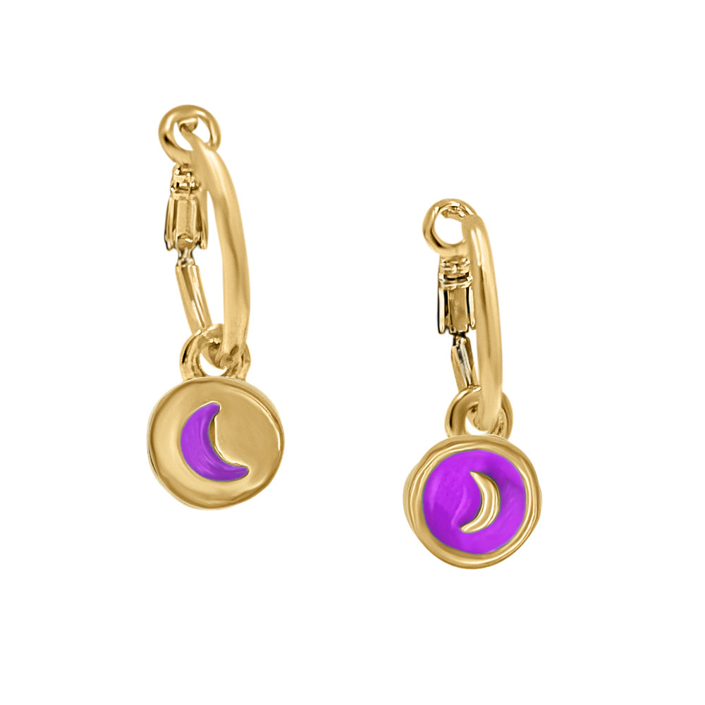 Aretes "Luna" Oro