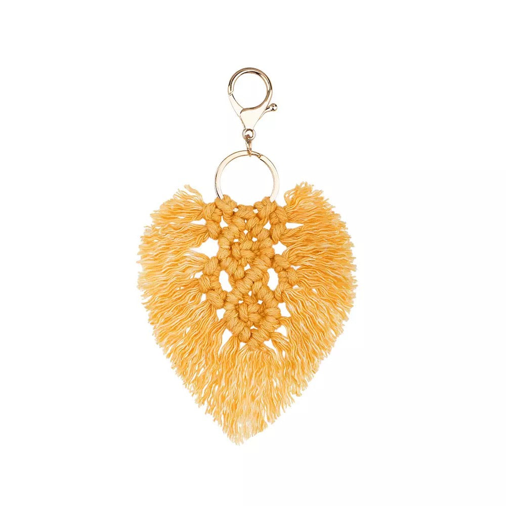 Heart Boho Keychain