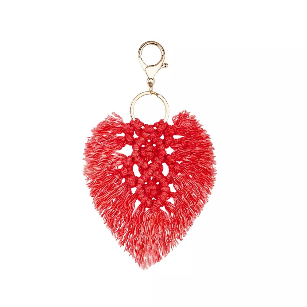 Heart Boho Keychain