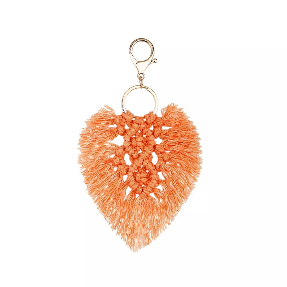 Heart Boho Keychain