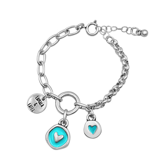 Pulsera “Fall in Love” Plata