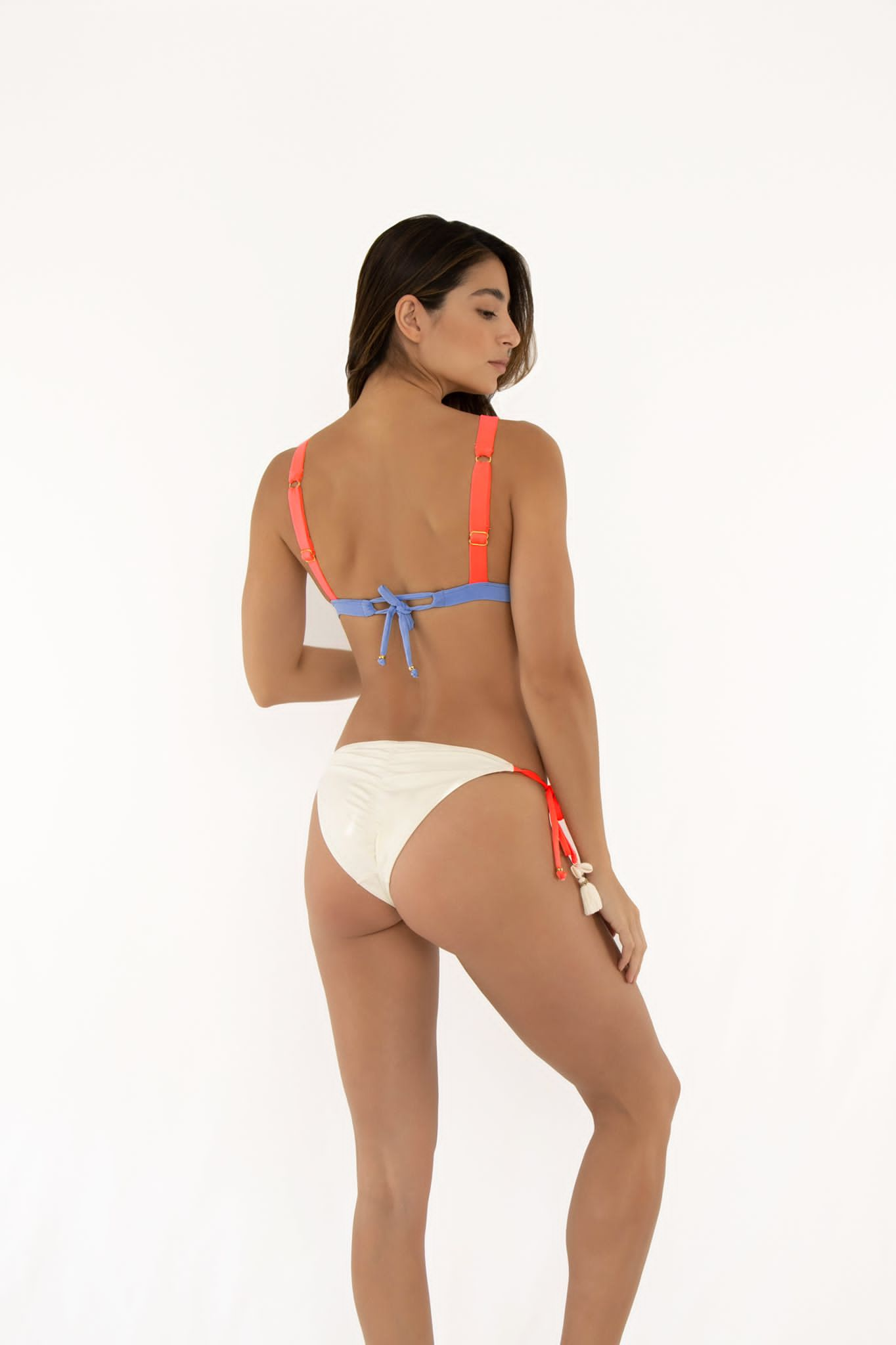 Colorblock Neon Bikini Set