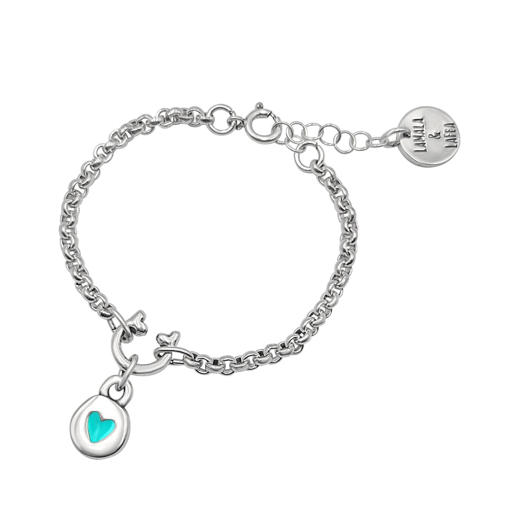 Pulsera Básica “Love” Plata