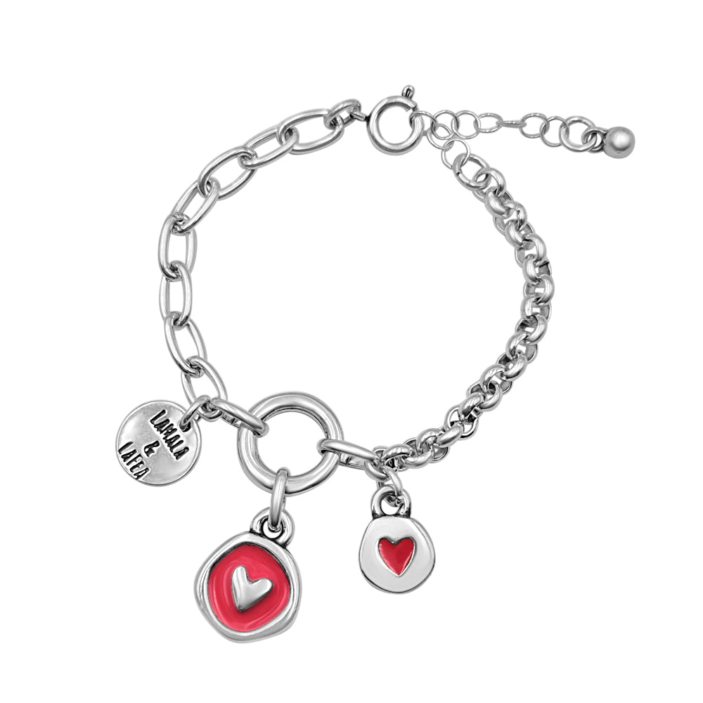 Pulsera “Fall in Love” Plata