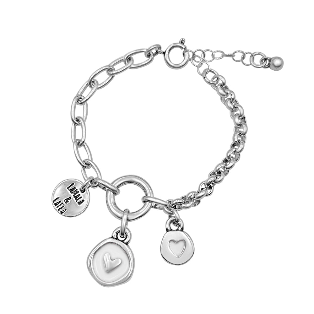 Pulsera “Fall in Love” Plata