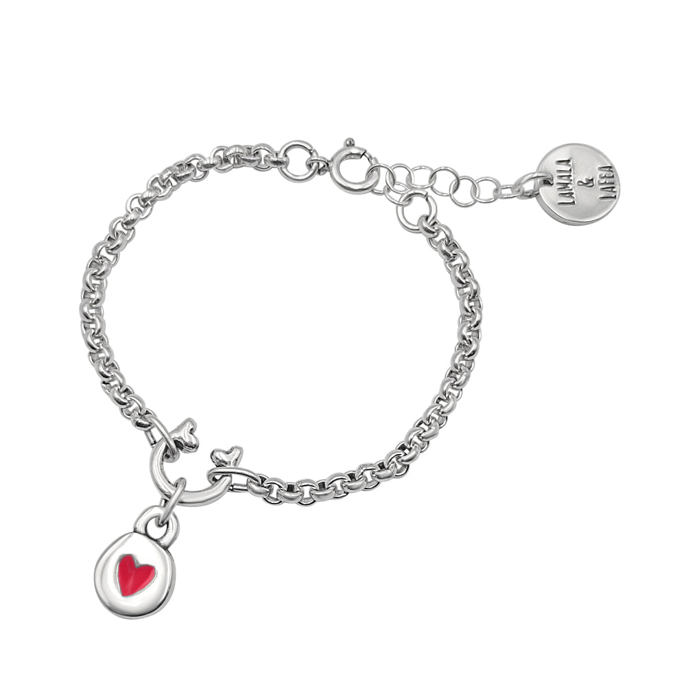 Pulsera Básica “Love” Plata