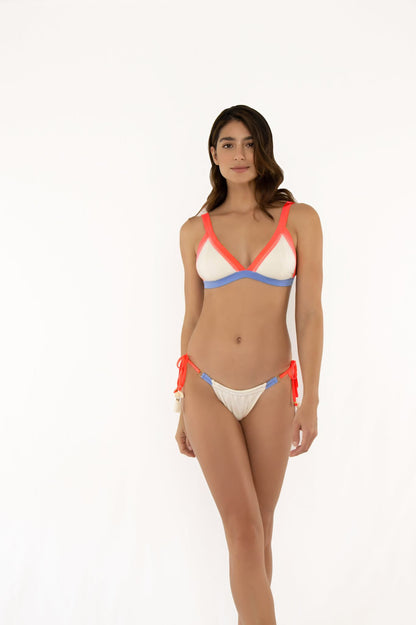 Colorblock Neon Bikini Set