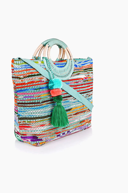 Ocean Upcycled Handwoven Tote