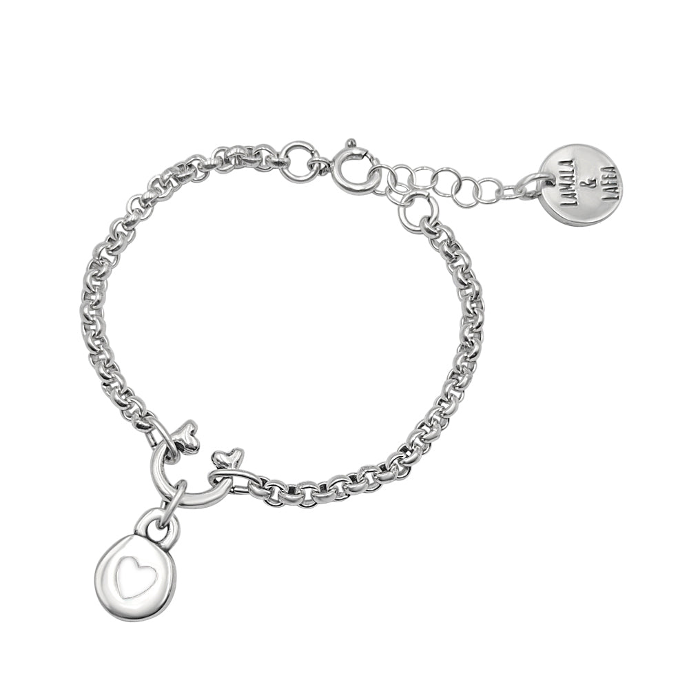 Pulsera Básica “Love” Plata