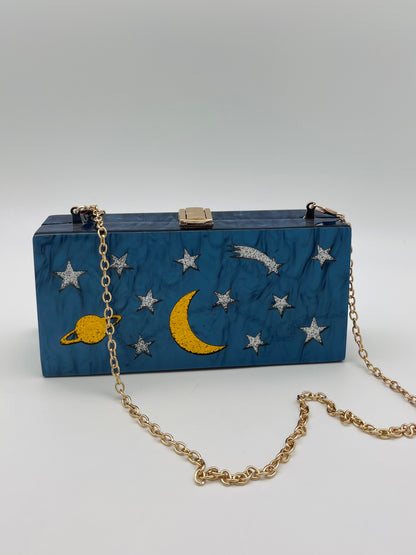 Over The Moon Acrylic Purse