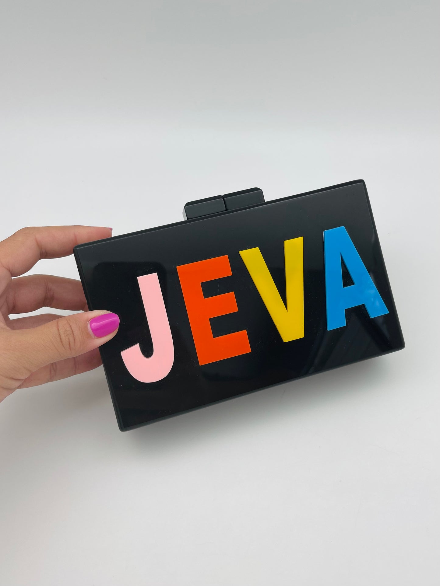 Jeva Acrylic Clutch