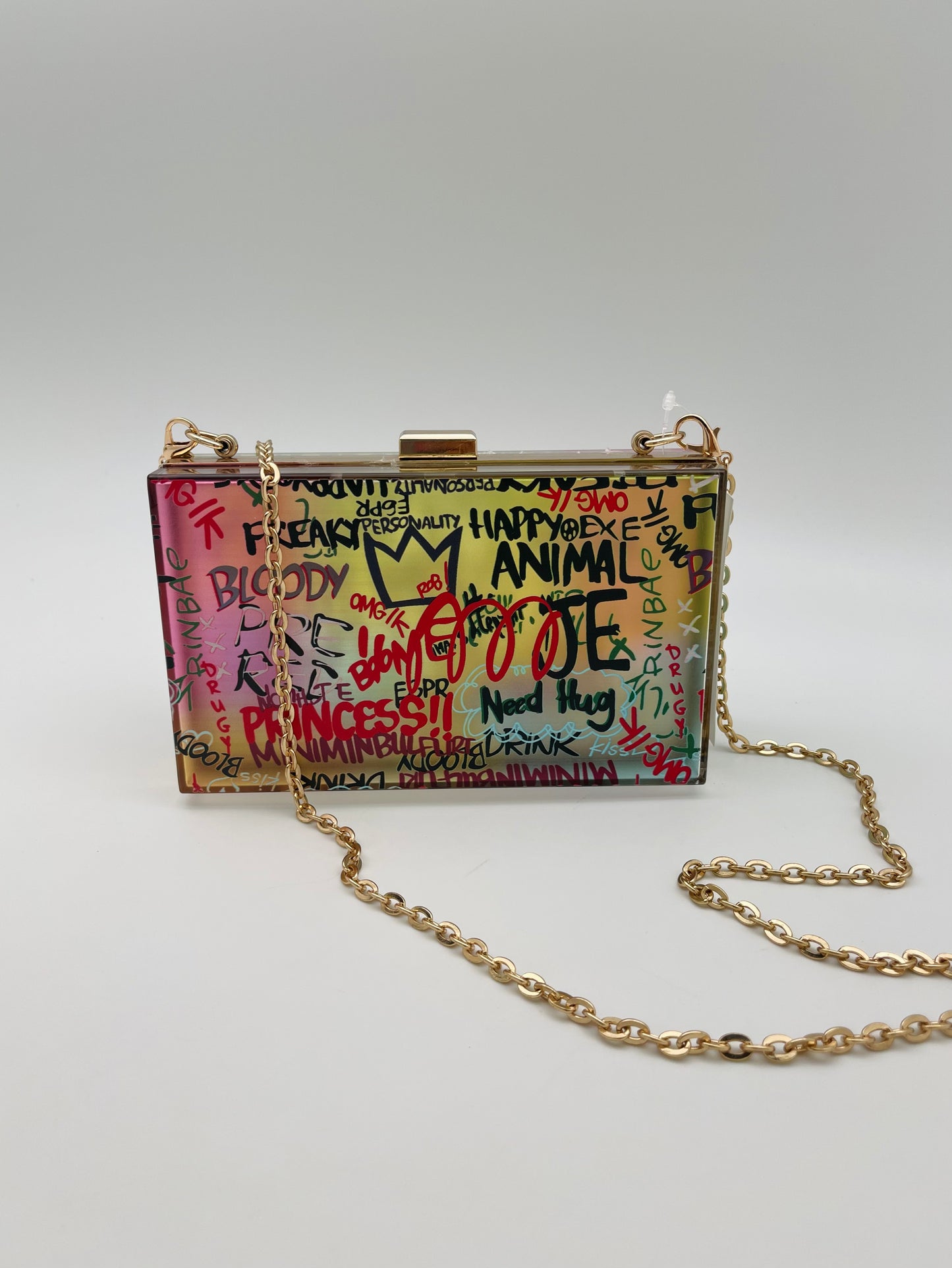 Graffiti Acrylic Clutch