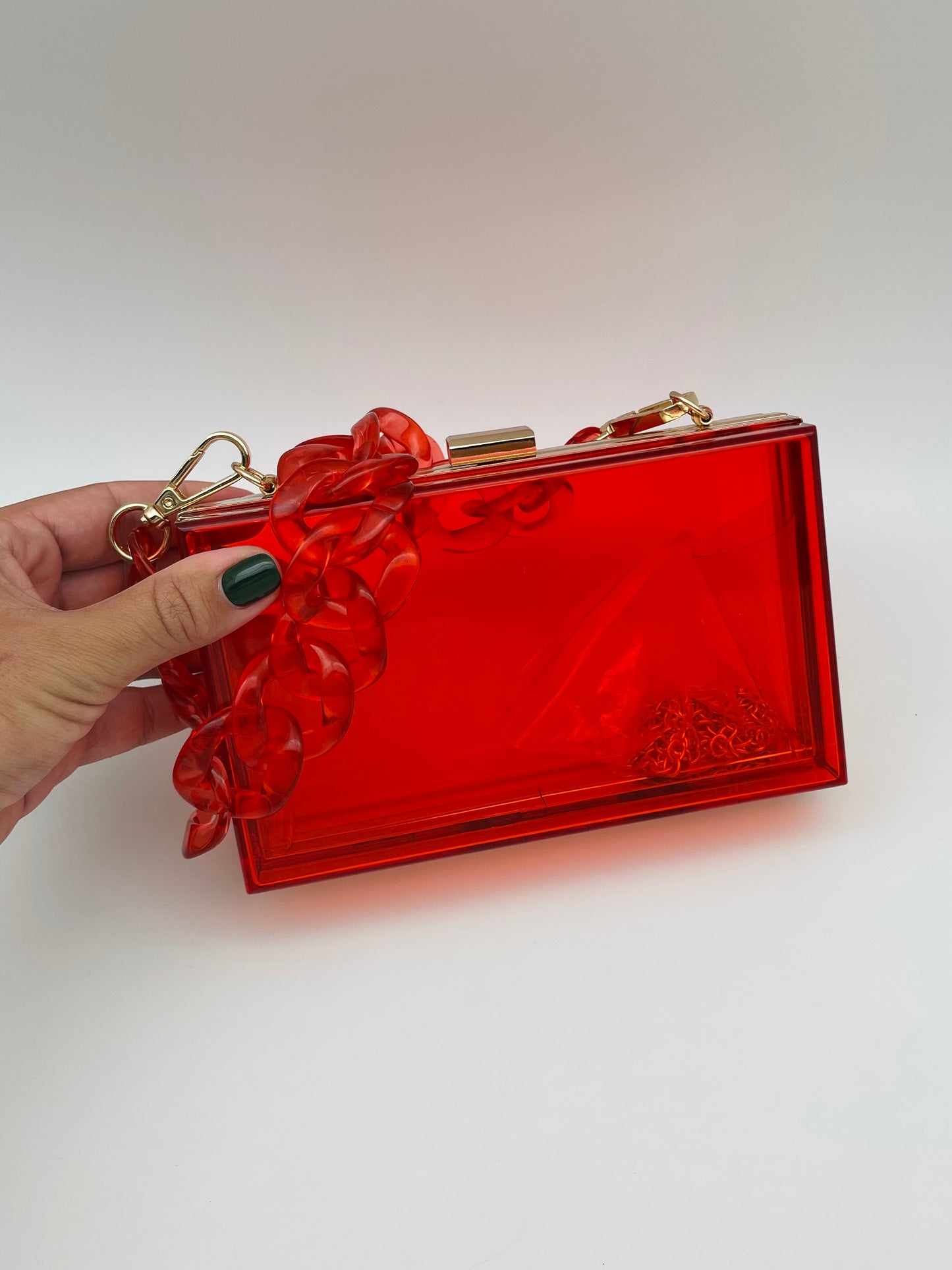 Clear Acrylic Clutch